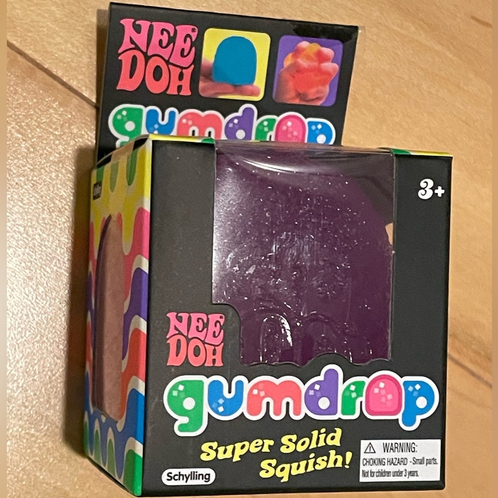 Needoh Gumdrop Super Solid Squish! Purple